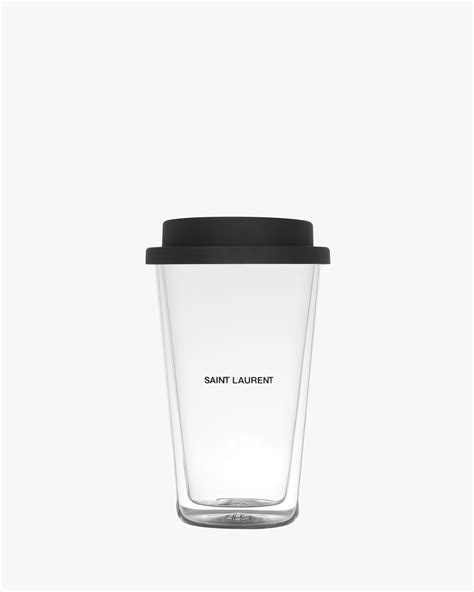 ysl black cup|COFFEE MUG IN GLASS .